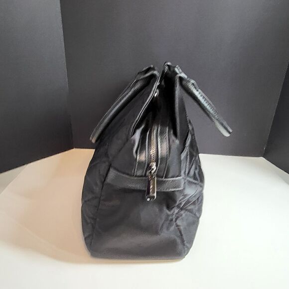 Steve Madden Black Soft Quilted Tote / Briefcase  / Diaper Bag - Picture 3 of 8